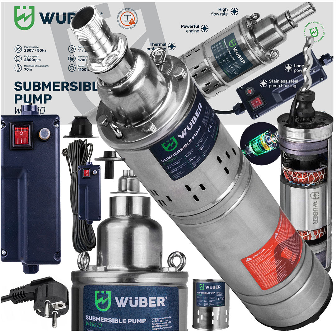 Pompa głębinowa śrubowa 1100 W WUBER