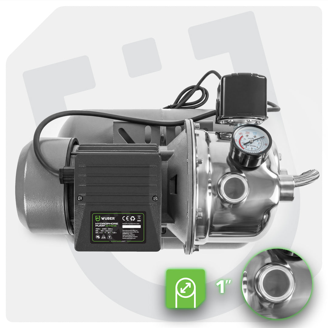 Pompa hydroforowa do wody 750 W 50 l hydrofor WUBER