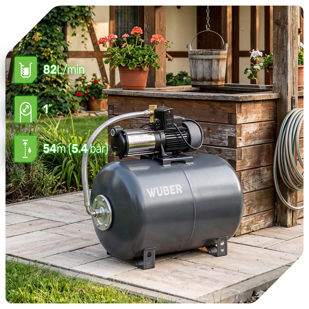 Pompa hydroforowa 100 l do wody hydrofor 1300 W WUBER