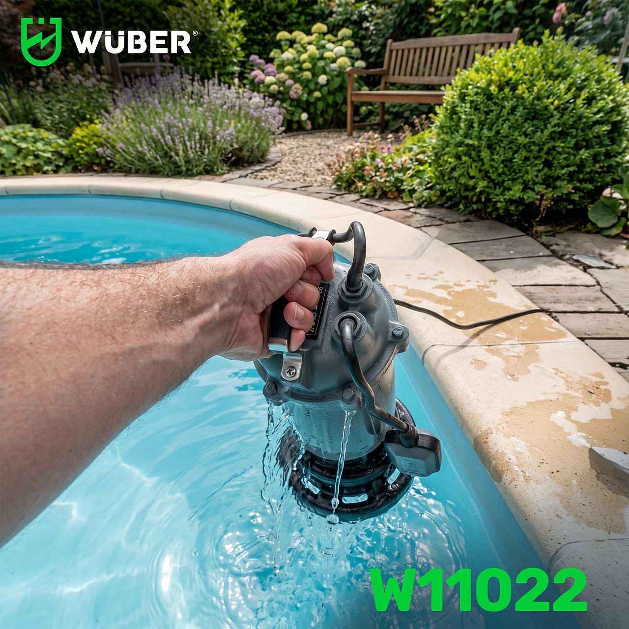 Pompa do wody czystej i brudnej szamba zatapialna +rozdrabniacz 1500 W WUBER