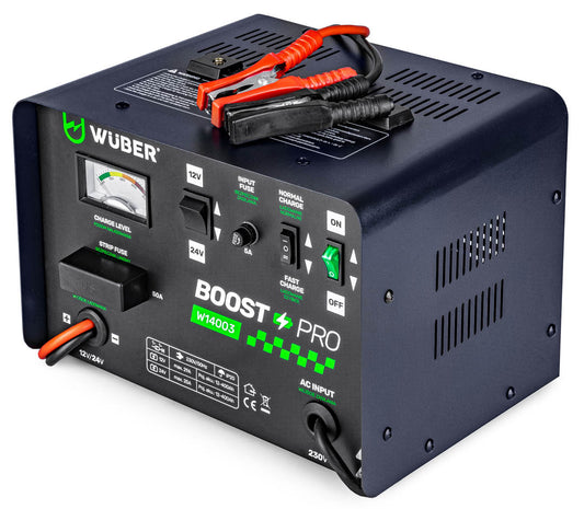 Prostownik do akumulatorów 29 A 12 V / 24 V WUBER