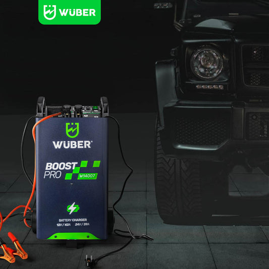 Prostownik do akumulatora z rozruchem 42 A 12 V / 24 V WUBER