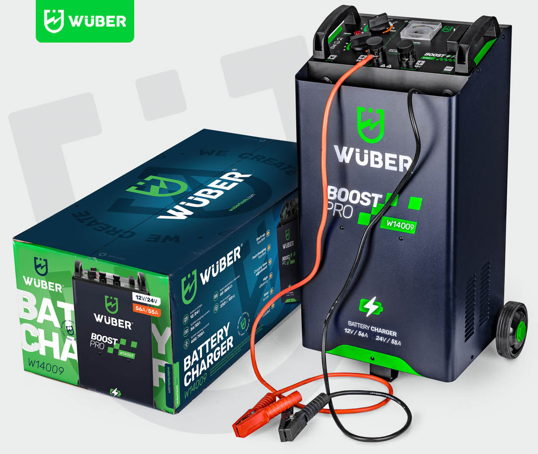 Prostownik do akumulatora z rozruchem 56 A 12V/24V WUBER