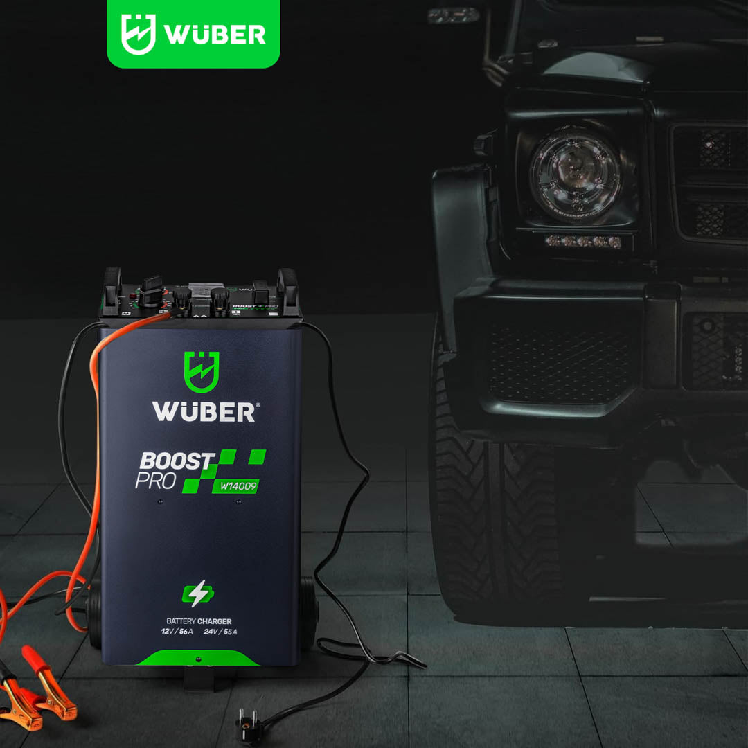 Prostownik do akumulatora z rozruchem 56 A 12V/24V WUBER