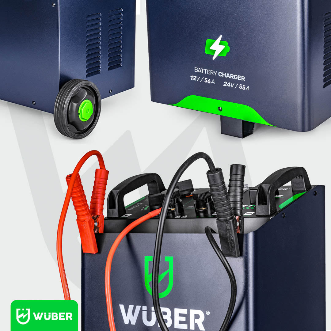Prostownik do akumulatora z rozruchem 56 A 12V/24V WUBER