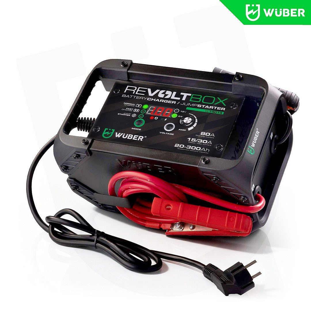 Automatyczny prostownik do akumulatora z rozruchem 80 A WUBER