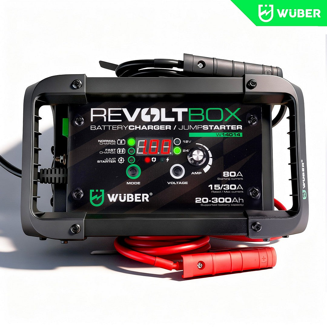 Automatyczny prostownik do akumulatora z rozruchem 80 A WUBER