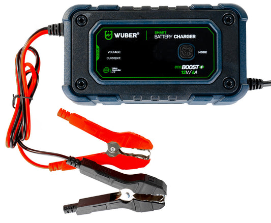 Prostownik samochodowy mikroprocesorowy 6-12 V 6 A WUBER