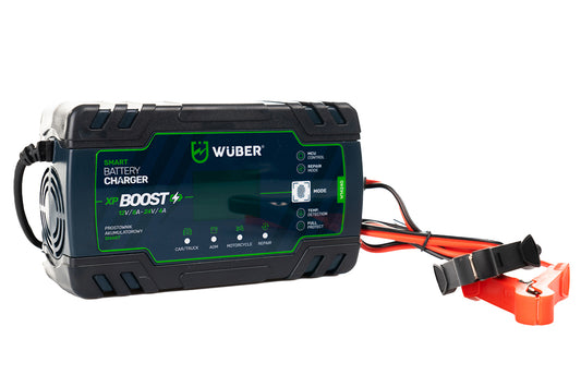 Prostownik samochodowy mikroprocesorowy 12-24 V WUBER