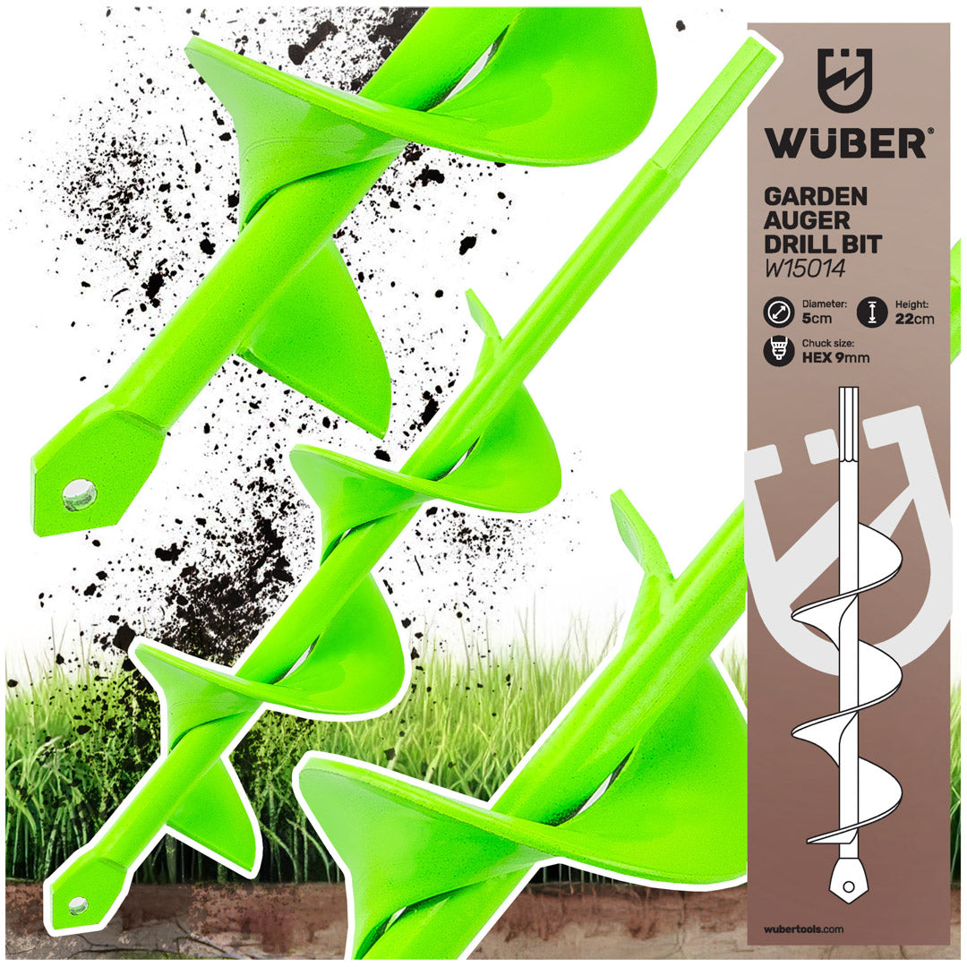 Wiertło ogrodowe na wkrętarkę 50x220 mm WUBER