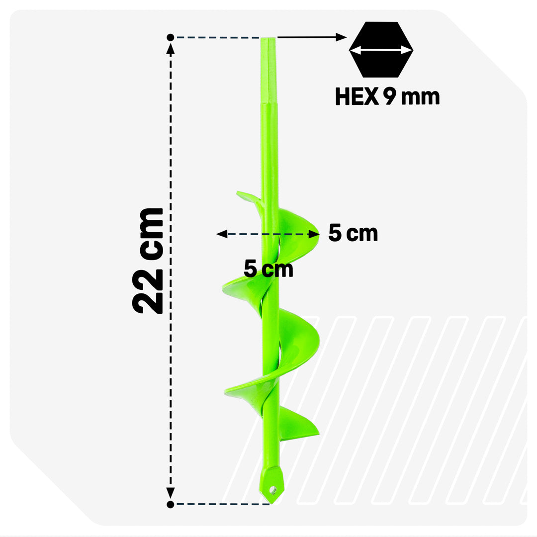 Wiertło ogrodowe na wkrętarkę 50x220 mm WUBER