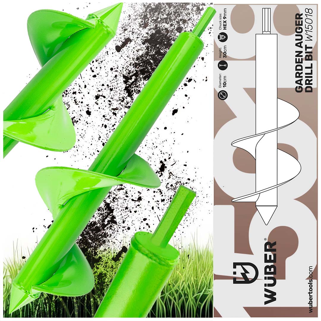 Wiertło ogrodowe na wkrętarkę 100x300 mm WUBER