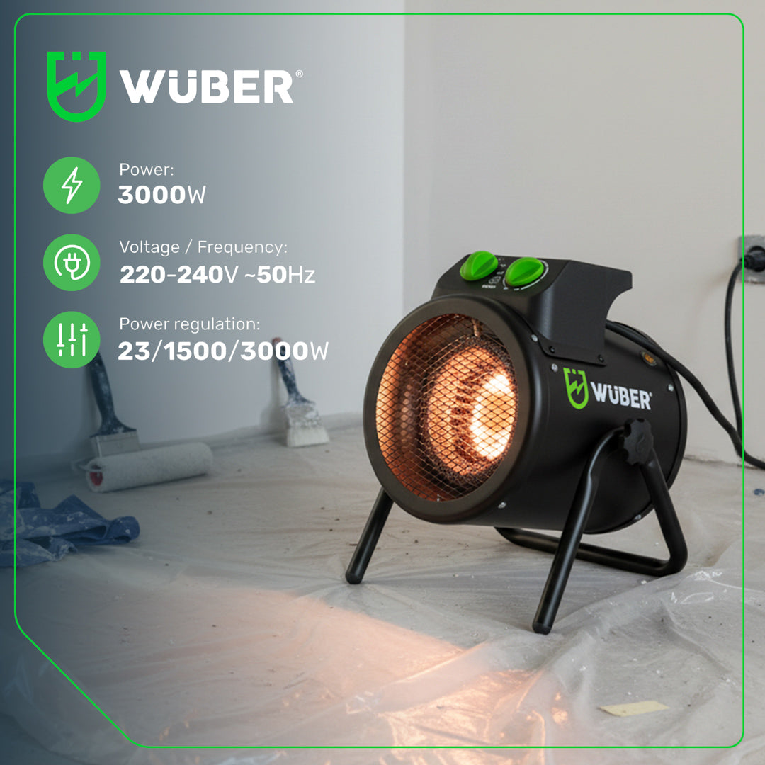 Nagrzewnica elektryczna 3,0 kW z regulacją WUBER