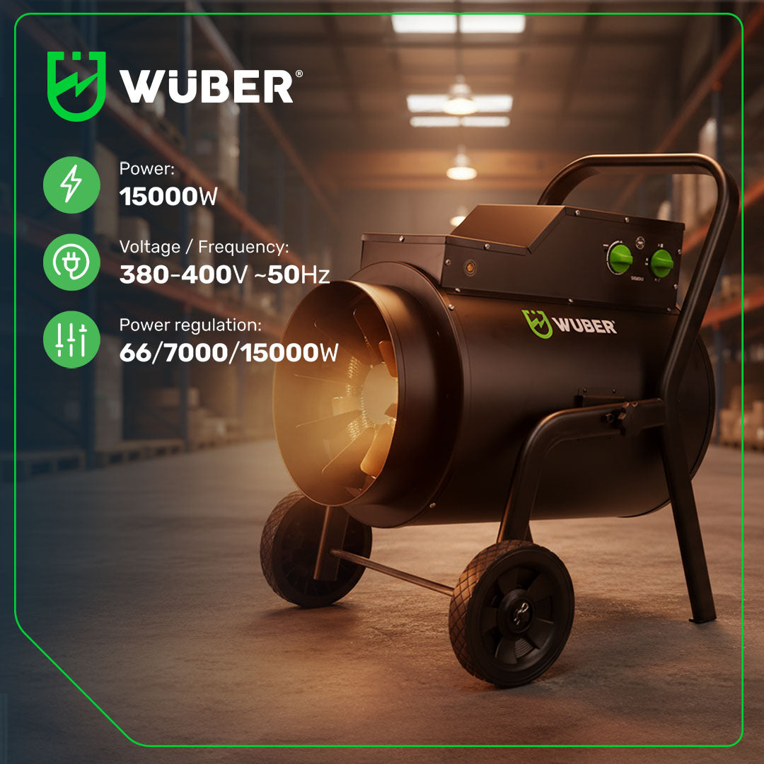 Nagrzewnica elektryczna 15 kW 400 V WUBER