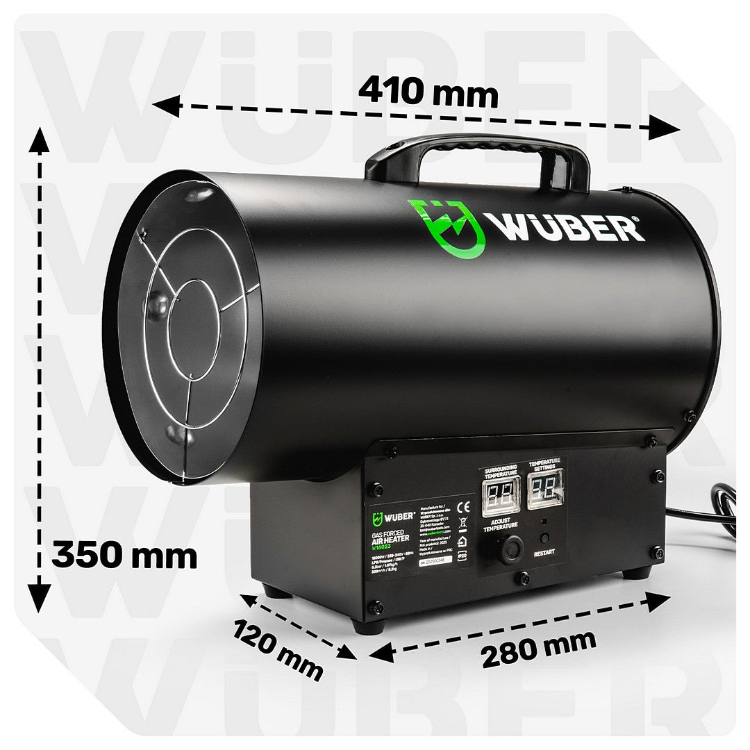 Nagrzewnica gazowa 15 kW LCD WUBER