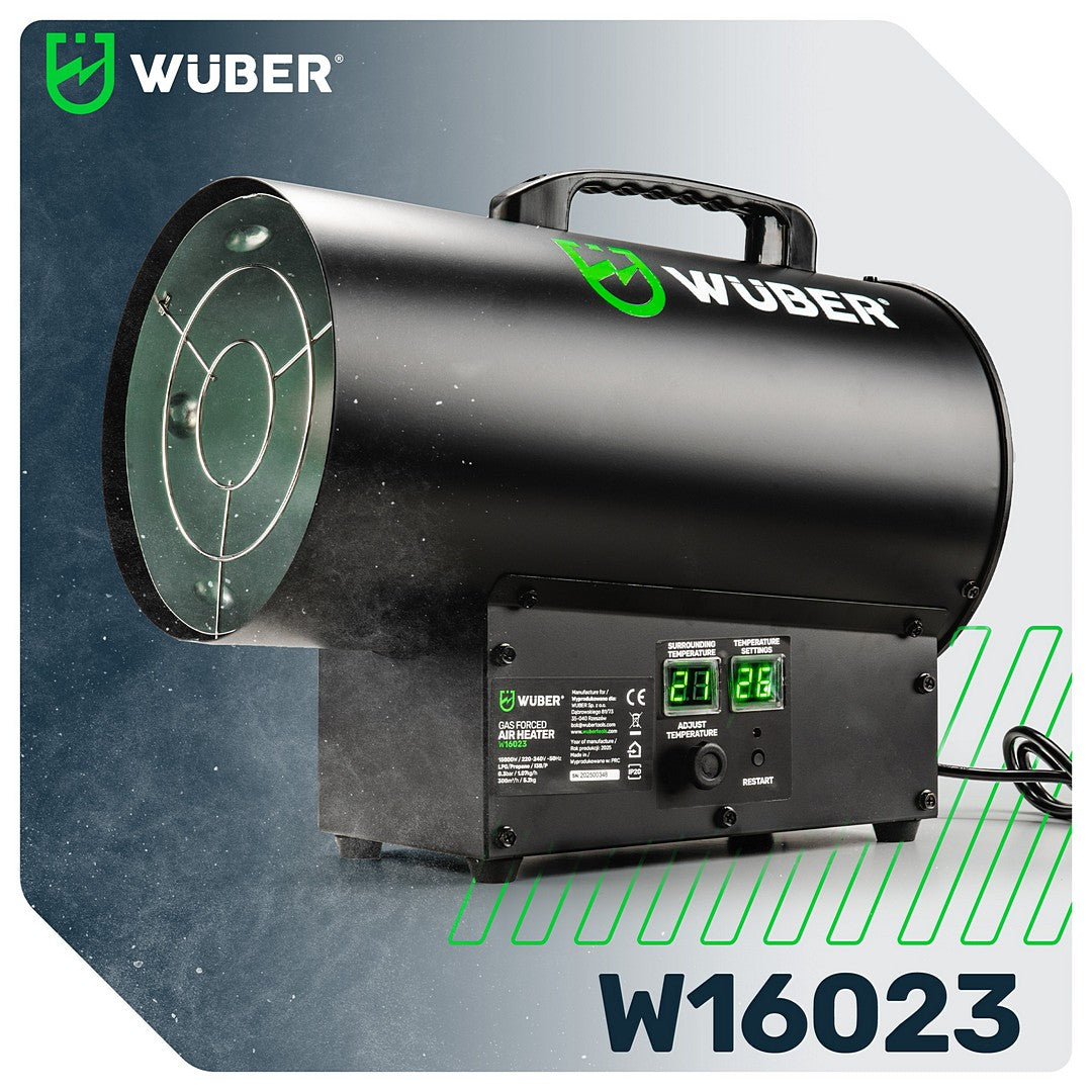 Nagrzewnica gazowa 15 kW LCD WUBER
