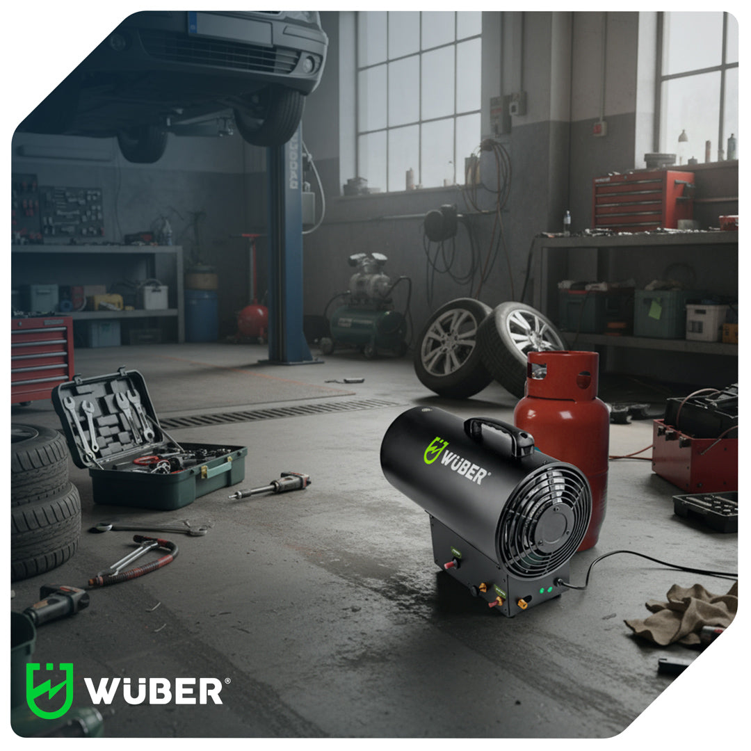 Nagrzewnica gazowa na butlę 12 kW / 30 kW WUBER
