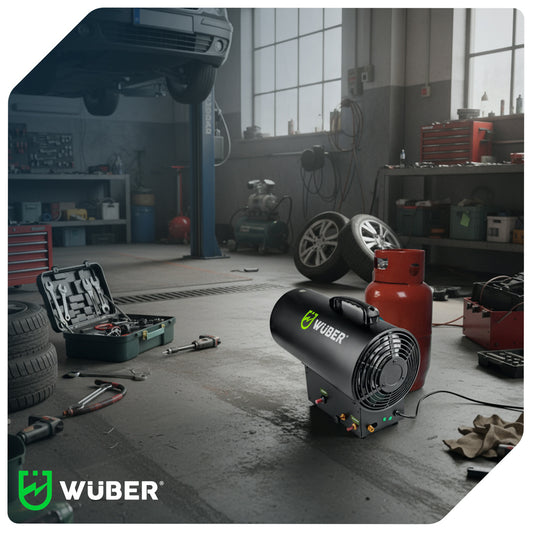 Nagrzewnica gazowa na butlę 12 kW / 30 kW WUBER