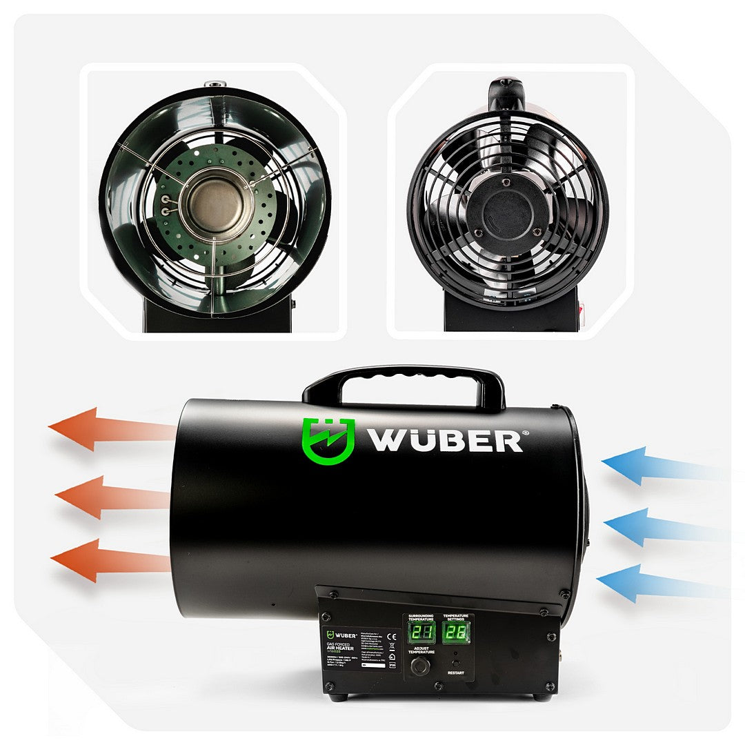 Nagrzewnica gazowa 35 kW LCD WUBER