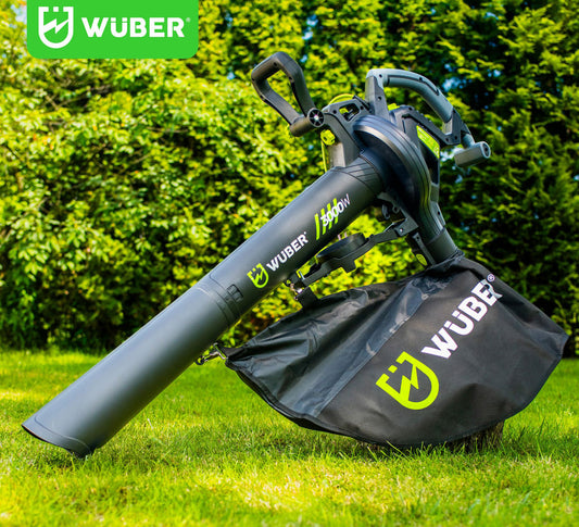 Dmuchawa do liści elektryczna 3000 W z rozdrabniaczem 15:1 WUBER