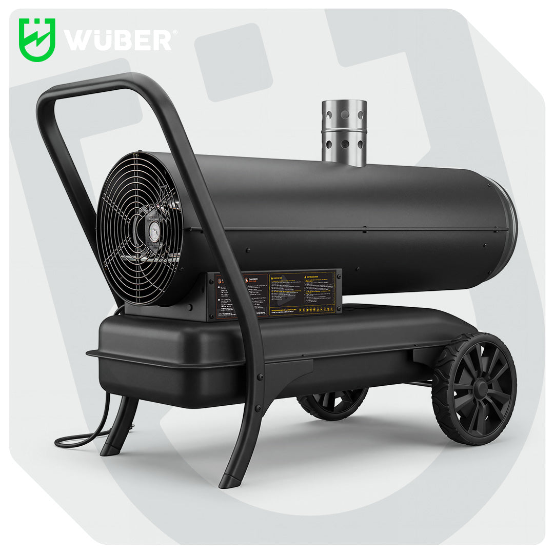Nagrzewnica olejowa 50 kW z kominem termostat 4,6 l/h WUBER