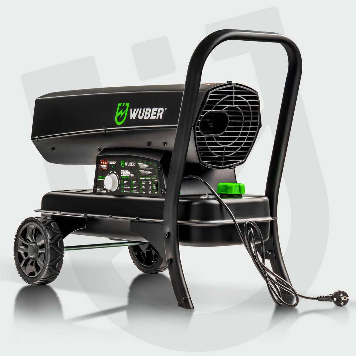 Nagrzewnica olejowa 20 kW z kominem termostat WUBER