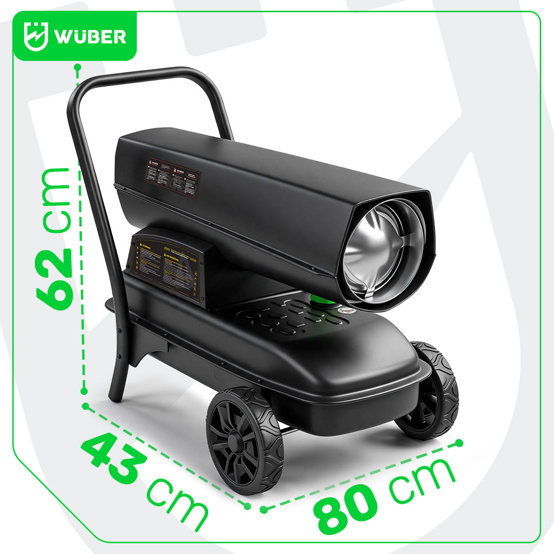Nagrzewnica olejowa 40 kW termostat 3,8 l/h WUBER