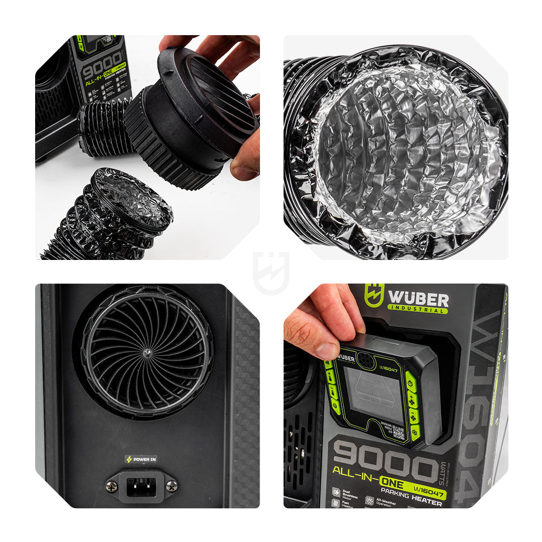 Ogrzewanie postojowe webasto 9 kW nagrzewnica olejowa 12 V 24 V 230 V aplikacja pilot WUBER