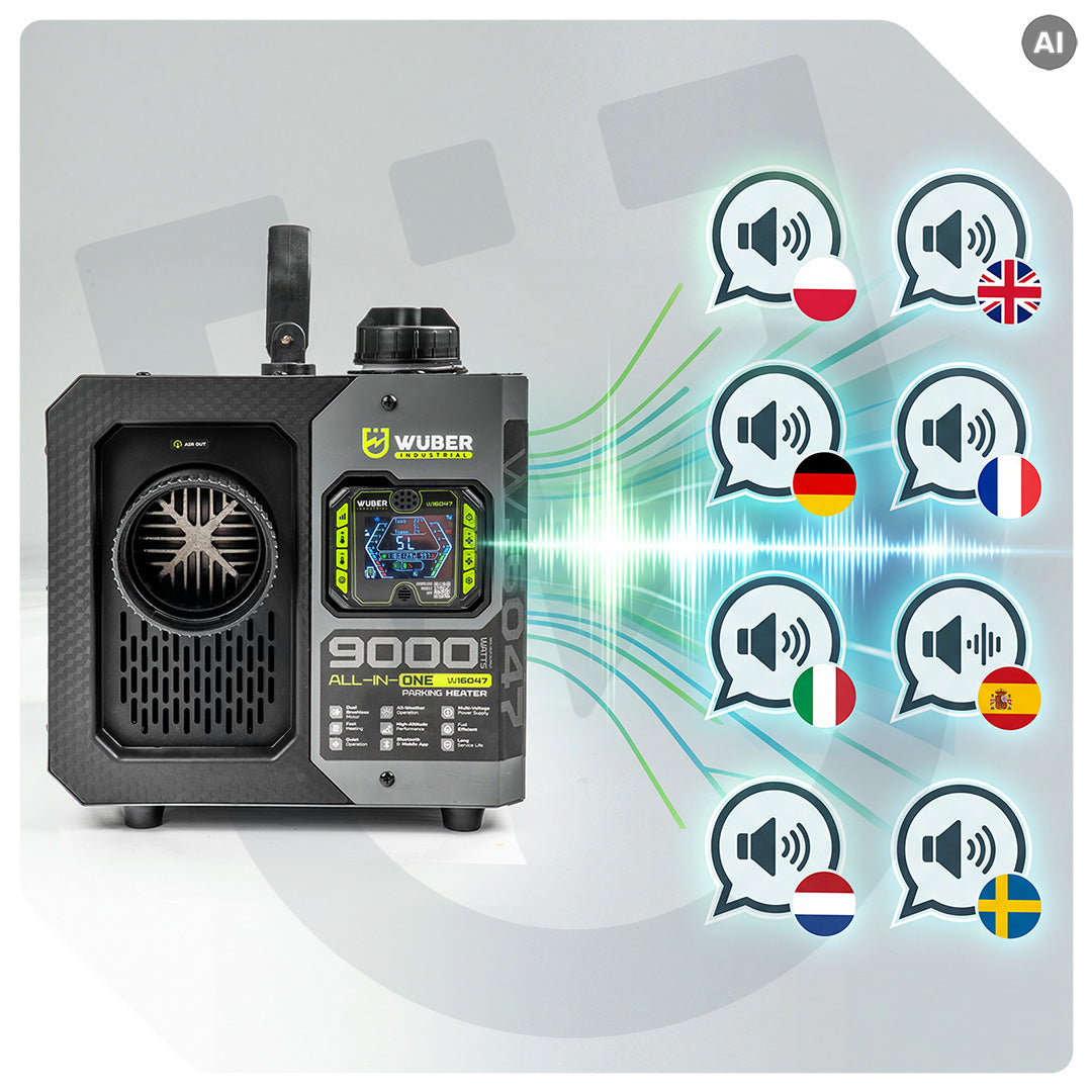 Ogrzewanie postojowe webasto 9 kW nagrzewnica olejowa 12 V 24 V 230 V aplikacja pilot WUBER
