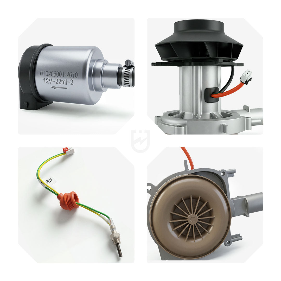 Ogrzewanie postojowe webasto 9 kW nagrzewnica olejowa 12 V 24 V 230 V aplikacja pilot WUBER