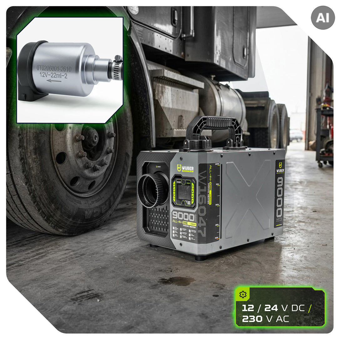Ogrzewanie postojowe webasto 9 kW nagrzewnica olejowa 12 V 24 V 230 V aplikacja pilot WUBER
