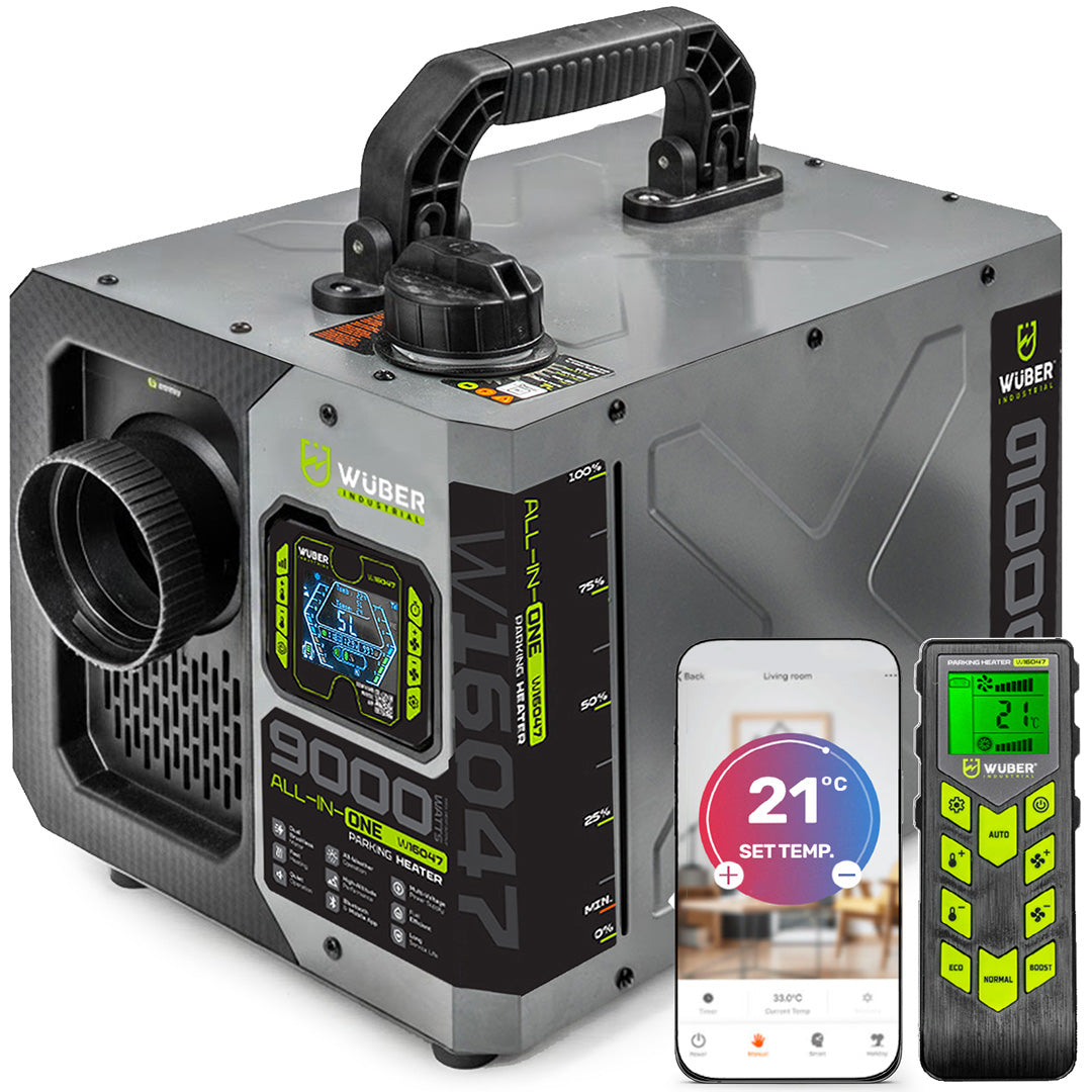 Ogrzewanie postojowe webasto 9 kW nagrzewnica olejowa 12 V 24 V 230 V aplikacja pilot WUBER