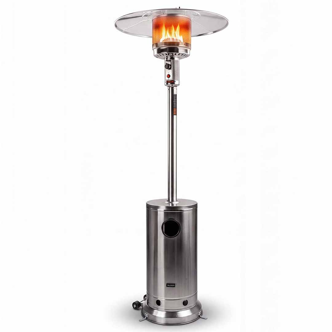 Parasol grzewczy gazowy 13 kW INOX ogrzewacz tarasowy + pokrowiec