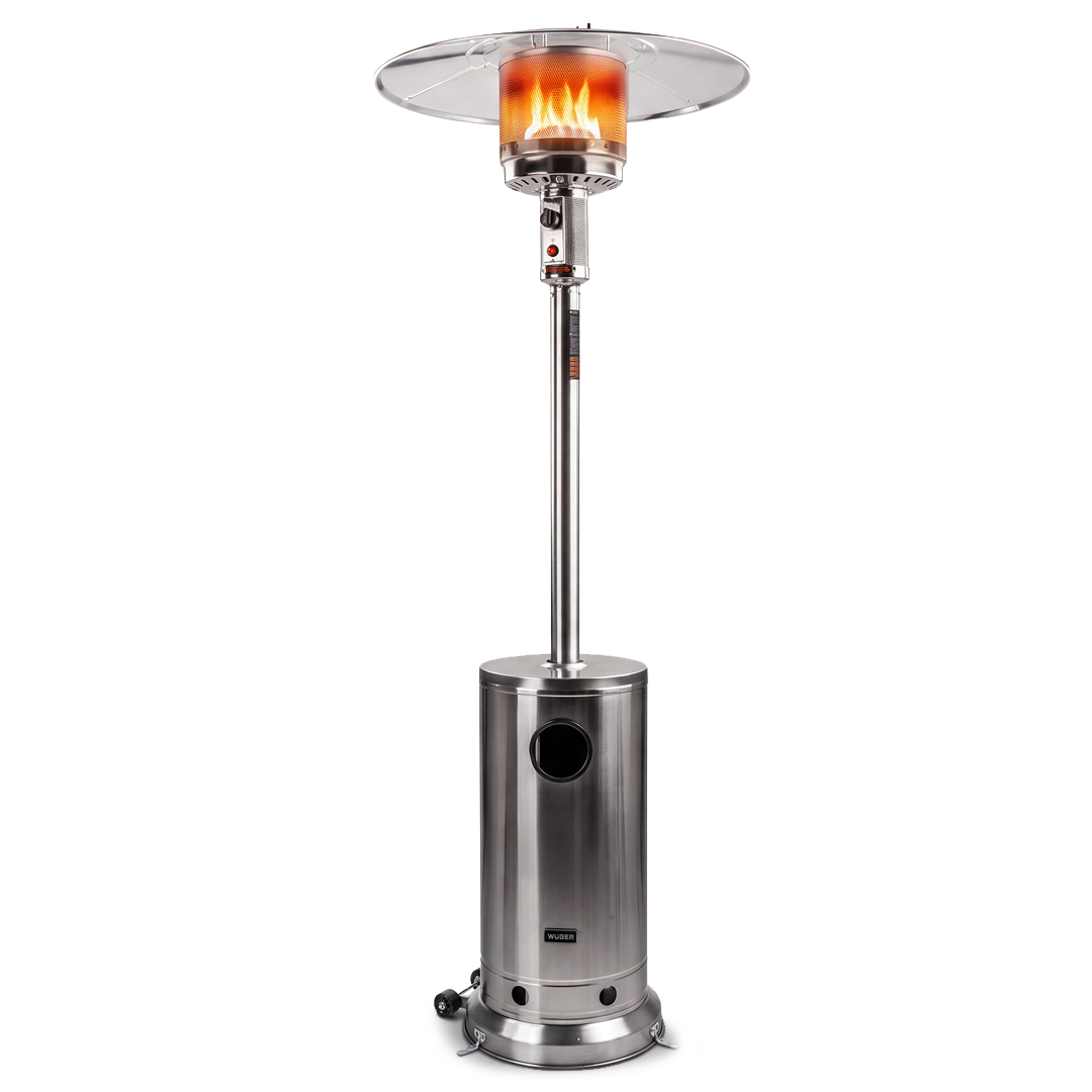 Parasol grzewczy gazowy 13 kW INOX ogrzewacz tarasowy + pokrowiec