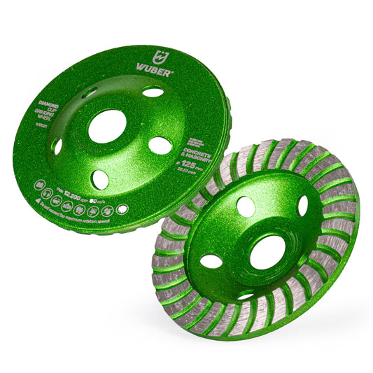 Diamentowa tarcza garnkowa turbo 80 m/s 125 mm WUBER