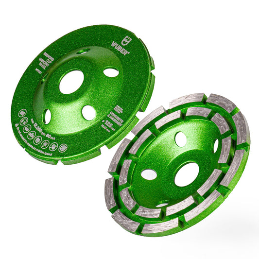 Diamentowa tarcza garnkowa turbo 80 m/s double row 125 mm WUBER
