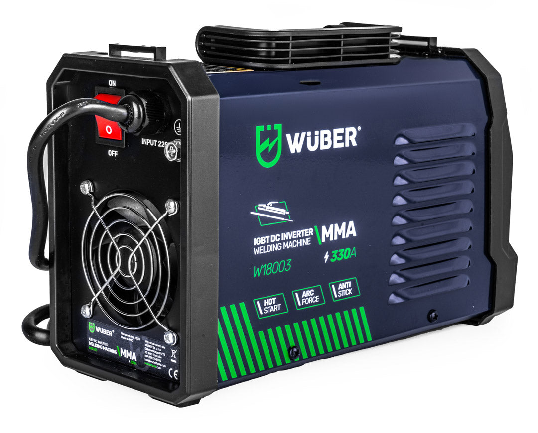Niebiesko-czarna Sklep narzędziowy WUBER spawarka MMA z inwerterem IGBT, W18003