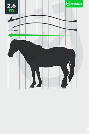 Długość przewodów porównywalna do długości konia