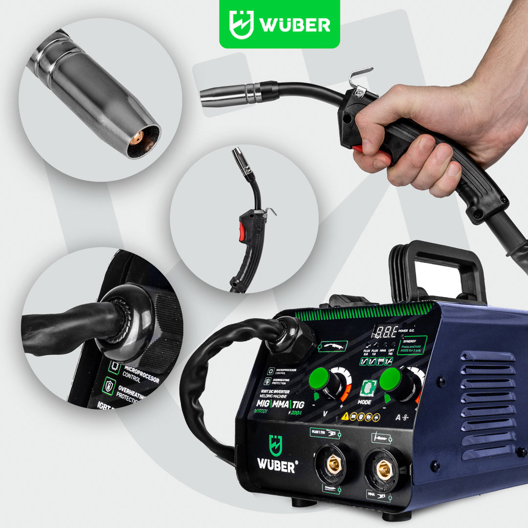 Trzy metody spawania spawarką W19001 WUBER