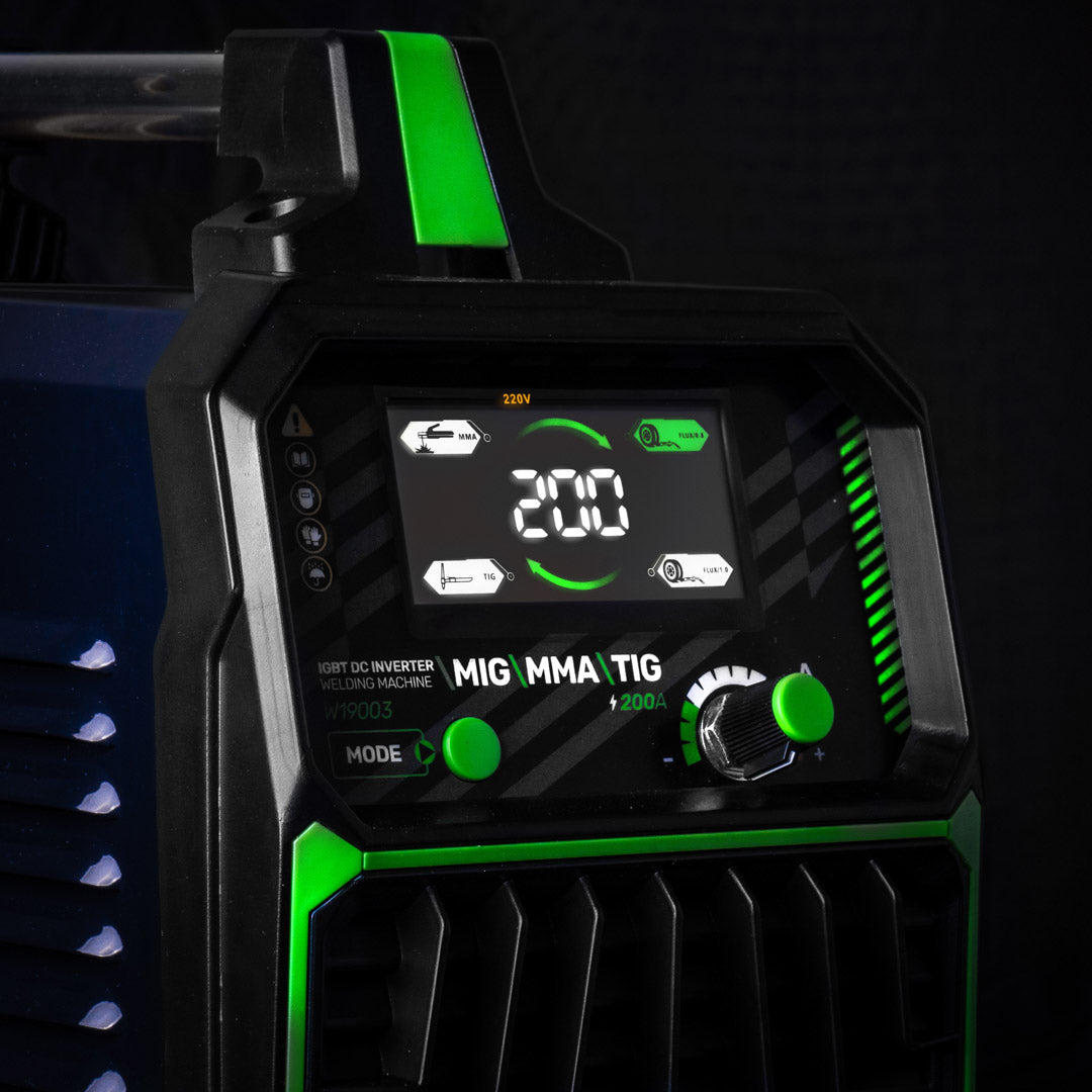 Wyświetlacz LCD w spawarce 4,5 kVa