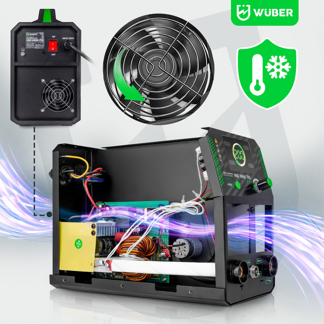 System chłodzenia w spawarce W19003 WUBER