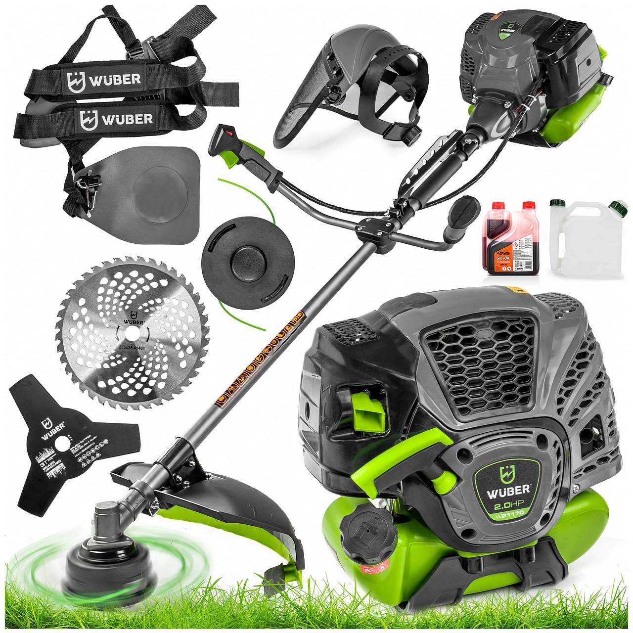 Podkaszarka spalinowa 1450 W 3w1 WUBER