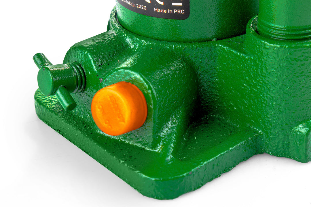 Hydrauliczny zawór bezpieczeństwa w podnośniku butelkowym W22010
