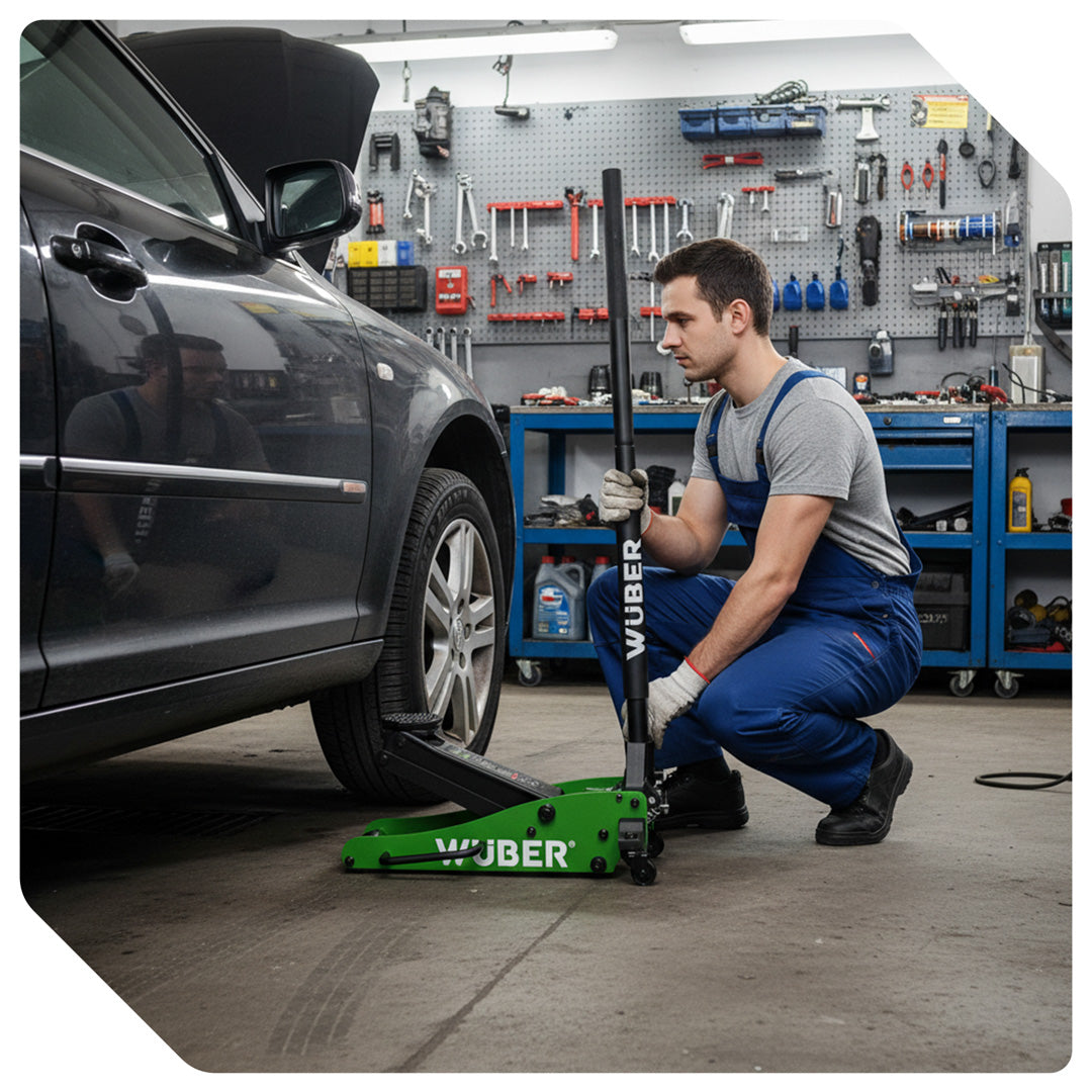 Podnośnik samochodowy niskoprofilowy 90-365 mm 1,5 t WUBER
