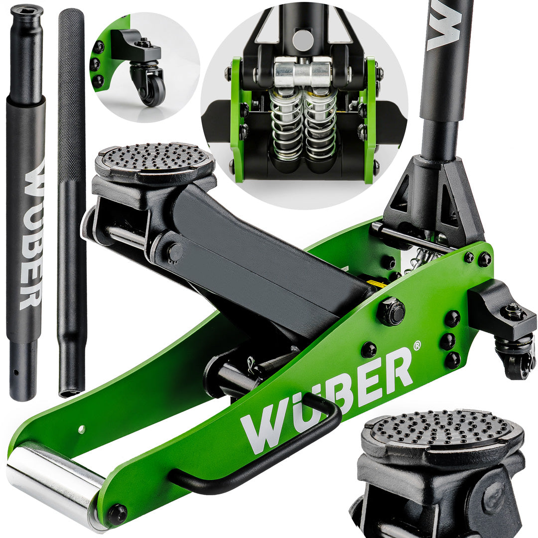 Podnośnik samochodowy niskoprofilowy 90-365 mm 1,5 t WUBER