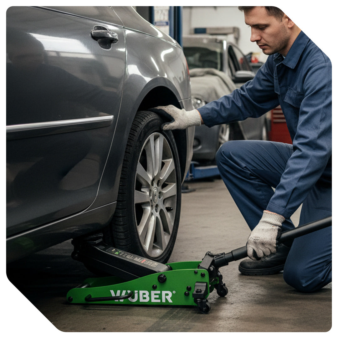 Podnośnik samochodowy niskoprofilowy 90-365 mm 1,5 t WUBER