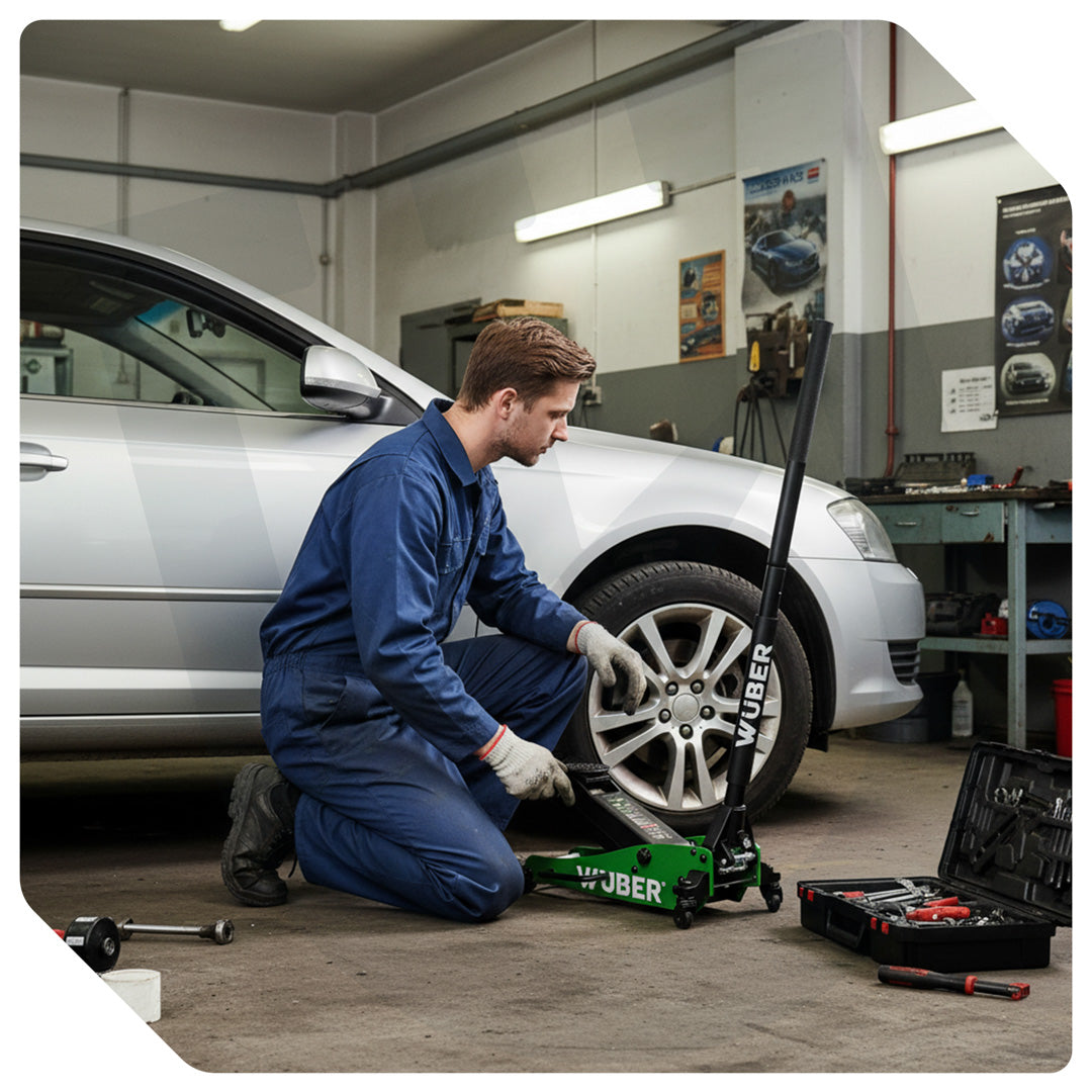 Podnośnik samochodowy niskoprofilowy 90-365 mm 1,5 t WUBER