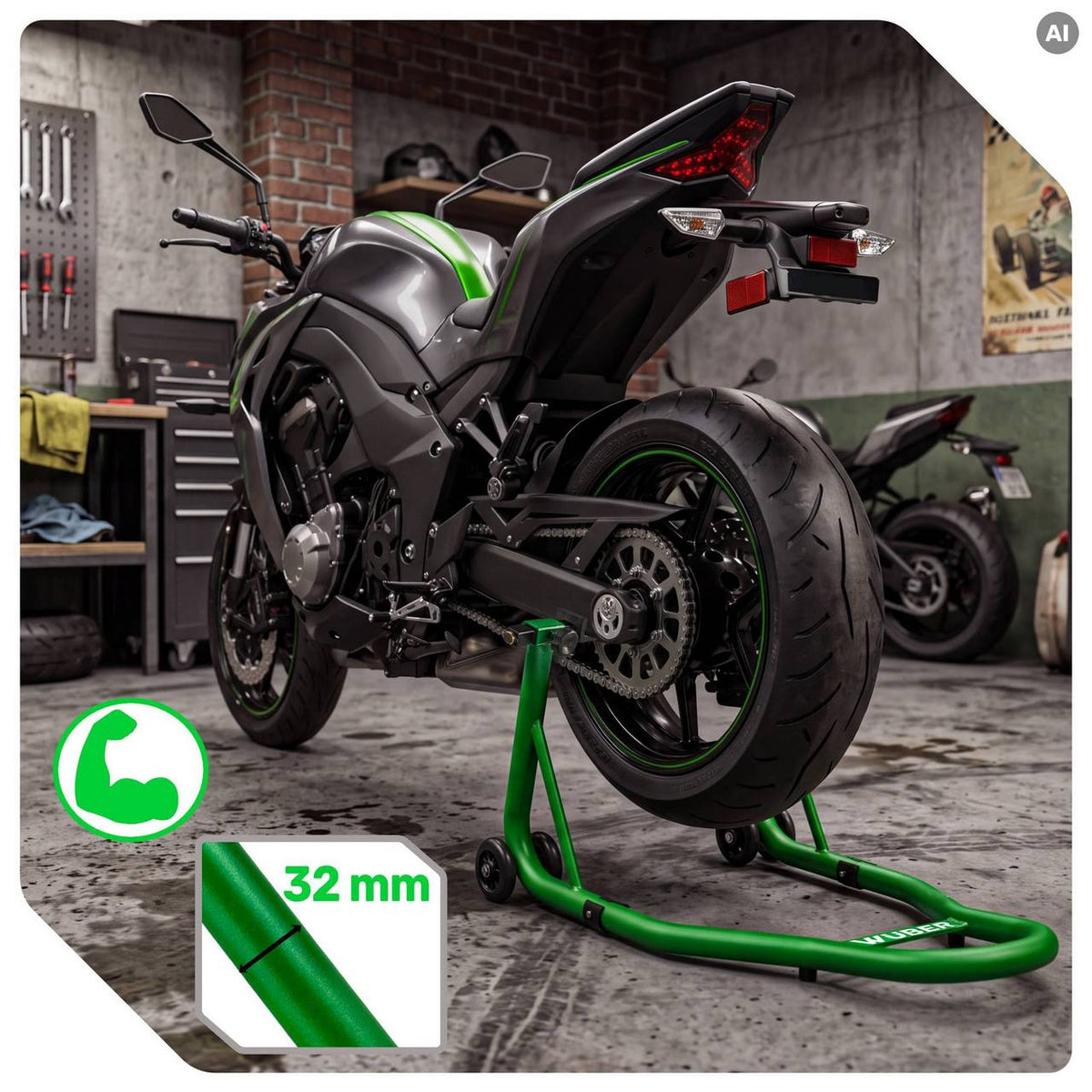 Stojak motocyklowy na tył 170 kg WUBER