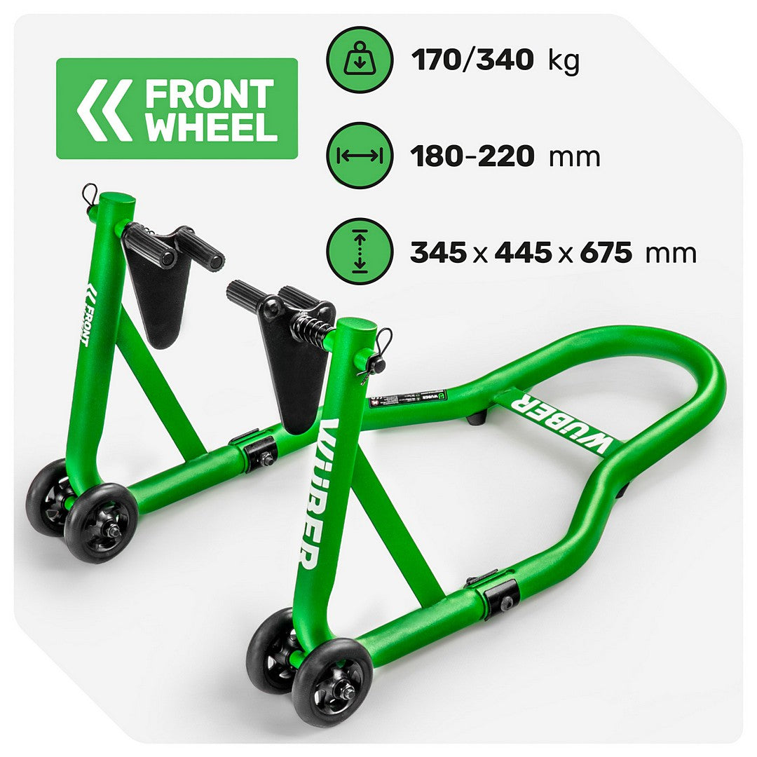 Stojak motocyklowy na przód i tył 340 kg WUBER