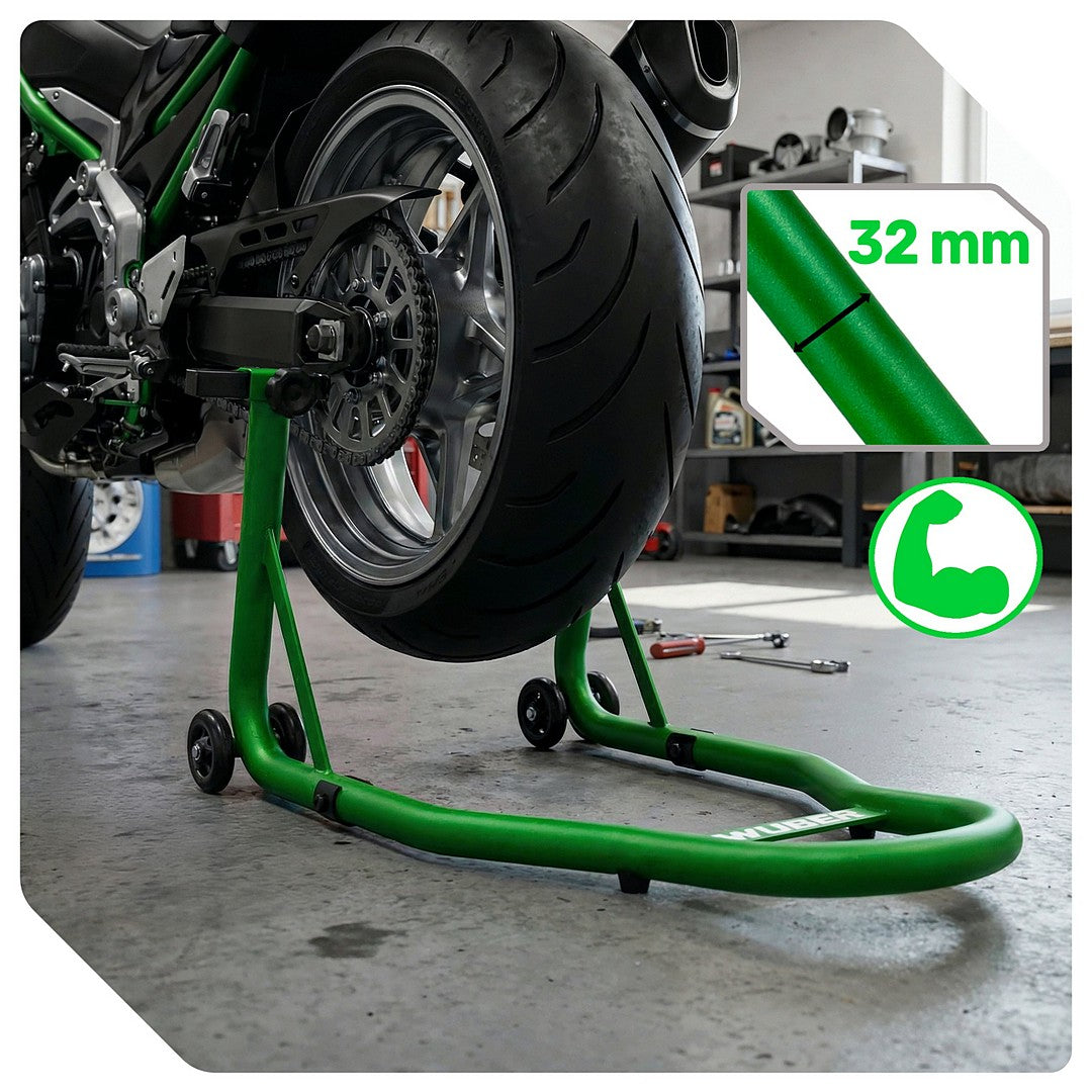 Stojak motocyklowy na przód i tył 340 kg WUBER